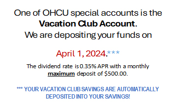 Vacation Club Accounts