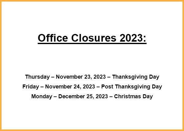 Office Closures